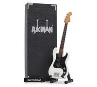 Sid Vicious : basso - replica chitarra in miniatura - regali musicali - scala ornamentale fatta a mano 1/4