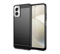 Sidande Custodia per Moto G Power 2024, custodia Motorola G Power 2024, ultra sottile con assorbimento degli urti in fibra di carbonio TPU custodia protettiva per Motorola Moto G Power 2024 nera
