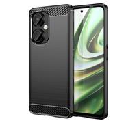 Sidande Custodia per OnePlus Nord N30 5G Case, per OnePlus Nord CE 3 Lite 5G/Oppo K11X Cover Ultra Sottile con Protezione dagli Urti in Fibra di Carbonio e Gomma TPU Cover per OnePlus Nord N30 5G Nero