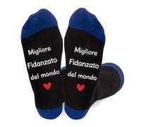 sidaopiu Idea Regalo Fidanzato Compleanno, Regali Fidanzato Anniversario per Lui Distanza Romantico Natale Calzini Romantici per Lui Coppia Fidanzati Calzini Originali Divertenti San Valentino