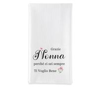 sidaopiu Regalo Nonna Compleanno,Idee Regali Nonna Festa dei Nonni da Nipote,Nonni Natale Festa Della Mamma Donna San Valentino Originale Canovacci Asciugamani Strofinacci Cucina