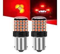 Sidaqi 1156 BA15S P21W LED Rosso Lampadine Freno 12-24V 54SMD 3030 42W Super Luminoso 2200LM Canbus 1141 7506 Lampadina LED per Backup Retromarcia Luci di Posizione Stop Luci Posteriori-2PCS