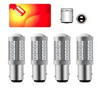 Sidaqi 4 pezzi 1157 BAY15D Auto LED Lampadine Rosso Super Luminosa 6000K 5630 33 SMD Canbus Le Luci di Parcheggio 12-30V