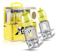 Sidaqi H3 Lampadine alogene - 12V 100W 2800K Giallo Auto Fari Fendinebbia DRL, 2 pezzi
