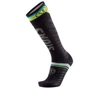 Sidas - Calze da sci in lana merino - Sock Ski Ultrafi Noir/Jaune/Bleu in Silicone - Taglia M\/L - Nero