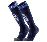 Sidas Calze da sci per uomo e donna, Ski Protect, In lana merino, Protezione tibiale integrata, Calore naturale quando fa freddo e Regolazione dell'umidità (IT, Numero, 39, 41, Regular, Regular)