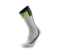 Sidas S.E.T - Calzini da sci unisex, riscaldati, traspiranti, isolanti, sottili, per atleti di sci, sport invernali, grigio, 39-40