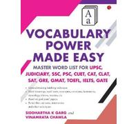 Siddhartha K. Garg Vinamrata Chawla Vocabulary Power Made Easy (Tascabile)