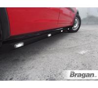 Side Bars Con Luci Bianche Per Mercedes Vito Viano SWB LWB 2004-2014 Nero
