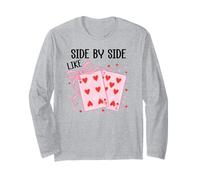 Side By Side Like 67 Cards Valentine 6 7 Youre The 6 to My 7 Maglia a Manica