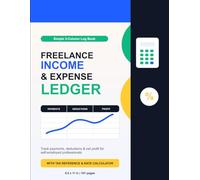 Side Hustle Money Tracker: 3-Column Ledger for Self-Employed Income, Expenses & Tax Records - Freelancers, Independent Contractors & Gig Workers
