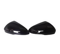 Side Mirror Shell Cap Compatibile Con Ford Per Focus Per MK4 2019-2023 LHD Coppia Coprispecchietto Retrovisore Laterale Nero Lucido Brillante Tappo Copri Specchietto Retrovisore