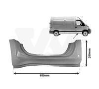 Side Skirt Destro Per Renault Master II Furgone FD JD ED/HD/UD Iveco Daily
