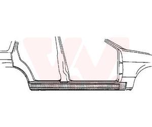 Side Skirt Pannello D'Ingresso Skirt Destro Adatto Per BMW 3 Series Touring E36