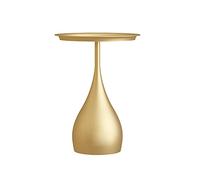 Side Table Iron Tea Table Living Room Sofa Side Table Small Round Table Small Tea (Color : F) (A)