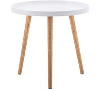 Side Table Living Room Round Coffee Table Living Room Side Table Low-Foot Sofa Side Table Small Apartment Storage Storage Box (Color : Black Size : 50 * 45CM) (White 50 * 45CM)