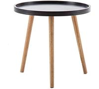 Side Table Living Room Round Coffee Table Living Room Side Table Low-Foot Sofa Side Table Small Apartment Storage Storage Box (Color : Black Size : 50 * 45CM) (Black 60 * 60CM)
