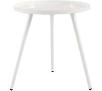 Side Table Round Side Table Sofa Coffee Table Triangular Storage with Tray Living Room Sofa Bedside Balcony Bedroom Storage Box (Color : Black Big) (White Small)