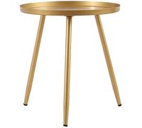 Side Table Round Side Table Sofa Coffee Table Triangular Storage with Tray Living Room Sofa Bedside Balcony Bedroom Storage Box (Color : Black Big) (Gold Small)