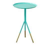 Side Table-Side Table Small Round Occasional Accent End Coffee Table for Living Room, Industrial Vintage Look (colore: White-Patch Five-Pointed Star4) (grigio)