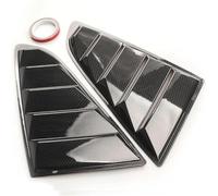 Side Window Scoop Feritoie Auto Copertura griglia 2 pezzi di alette per pannello spoiler posteriore, copertura per finestrino laterale, adatta per Ford Mustang 2015-2018.(Carbon-fiber-look)