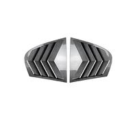 Side Window Scoop Feritoie Auto Copertura griglia Adesivi per finestrini laterali auto, copertura per bocchette di ventilazione, adatti per BMW Serie 5 E60 2005-2010, 2 pezzi(Carbon Fiber)