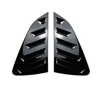 Side Window Scoop Feritoie Auto Copertura griglia Coppia di coperture per lunotto posteriore auto adatte per VW Polo MK6 2018-2023, prese d'aria laterali(Glossy Black)