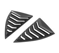 Side Window Scoop Feritoie Car Side Rear Window L 2 pezzi adatti per Chevy Camaro 2009-2015 copertura per feritoia di ventilazione laterale del lunotto posteriore dell'auto ABS(Matte Black)