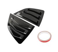 Side Window Scoop Feritoie Car Side Rear Window L Adatto per Honda Fit For Jazz 2014-2019 Auto Posteriore Persiana Finestra Laterale Copertura Adesivo Decorazione Presa d'Aria(Gloss Black)