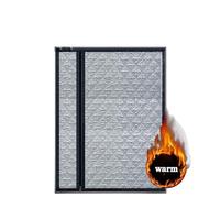 Side Zipper Cotton Curtain, Double-layer Thickened Household Cold Proof And Warm, Windproof And(Width125cm,Height90CM)