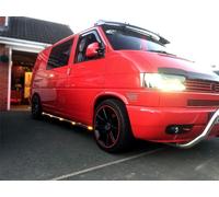 SideBars + AmberLEDs + DownLights Per Volkswagen T6 Transporter SWB 2015-2019