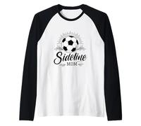 Sideline Mom Soccer Game Days Soccer Mama Maglia con Maniche Raglan