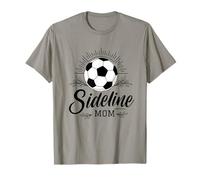 Sideline Mom Soccer Game Days Soccer Mama Maglietta