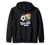Sideline Queen Mom Soccer Game Days Mom Gift Felpa con Cappuccio