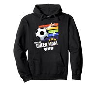 Sideline Queen Mom Soccer Game Days Mom Gift Felpa con Cappuccio
