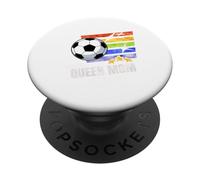 Sideline Queen Mom Soccer Game Days Mom Gift PopSockets PopGrip Adesivo