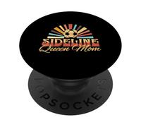 Sideline Queen Mom Soccer Mom Gift Game Days Gift For Mom PopSockets PopGrip Adesivo