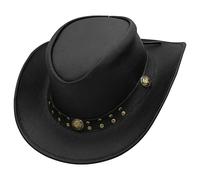 Sidewinder Cappello Outback modellabile Cappello da Cowboy in Pelle Stile Vecchio Stile per Uomo e Donna Western a Tesa Larga Vintage