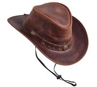 Sidewinder Cappello Outback modellabile Cappello da Cowboy in Pelle Stile Vecchio Stile per Uomo e Donna Western a Tesa Larga Vintage