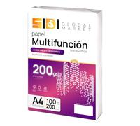 SIDI - Carta extra bianca A4, 200 g, DIN per fotocopiatrici e multiuso, confezione per scuola, lavoro o uso domestico