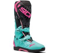 Sidi Crossair Stivali da motocross, nero-rosa-verde, taglia 43 per maschi