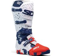 Sidi Crossair X Messy, stivali 49 EU male Bianco/Blu Scuro/Rosso
