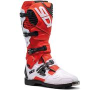 Sidi Crossfire 3 Stivali Motocross, bianco-rosso, taglia 46 per maschi