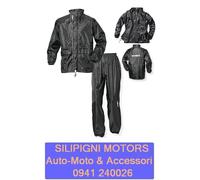 SIDI K-OUT 3 - TUTA DIVISIBILE ANTIPIOGGIA MOTO SCOOTER IMPERMEABILE-Colore Nero