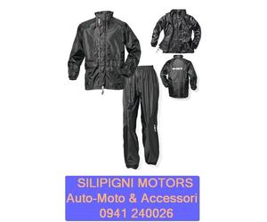 SIDI K-OUT 3 - TUTA DIVISIBILE ANTIPIOGGIA MOTO SCOOTER IMPERMEABILE-Colore Nero