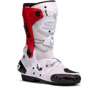 Sidi Rex Air Stivali da moto, bianco-rosso, taglia 47 per maschi
