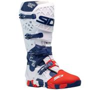 Sidi Crossair-X Stivali da motocross, bianco-rosso-blu, taglia 42 per maschi