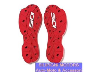 SIDI Suola Motard SMS Supermoto ROSSO Ricambio Stivali SIDI Crossfire SRS / SRS2