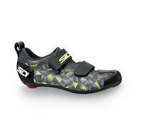 SIDI T-5 Air, Scape ciclismo Uomo, Grigio Giallo Nero, 38 EU