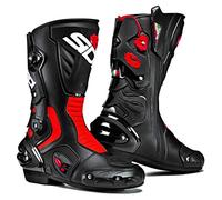 SIDI Vertigo 2 Stivali Moto Uomo, 44, Nero Rosso Fluo